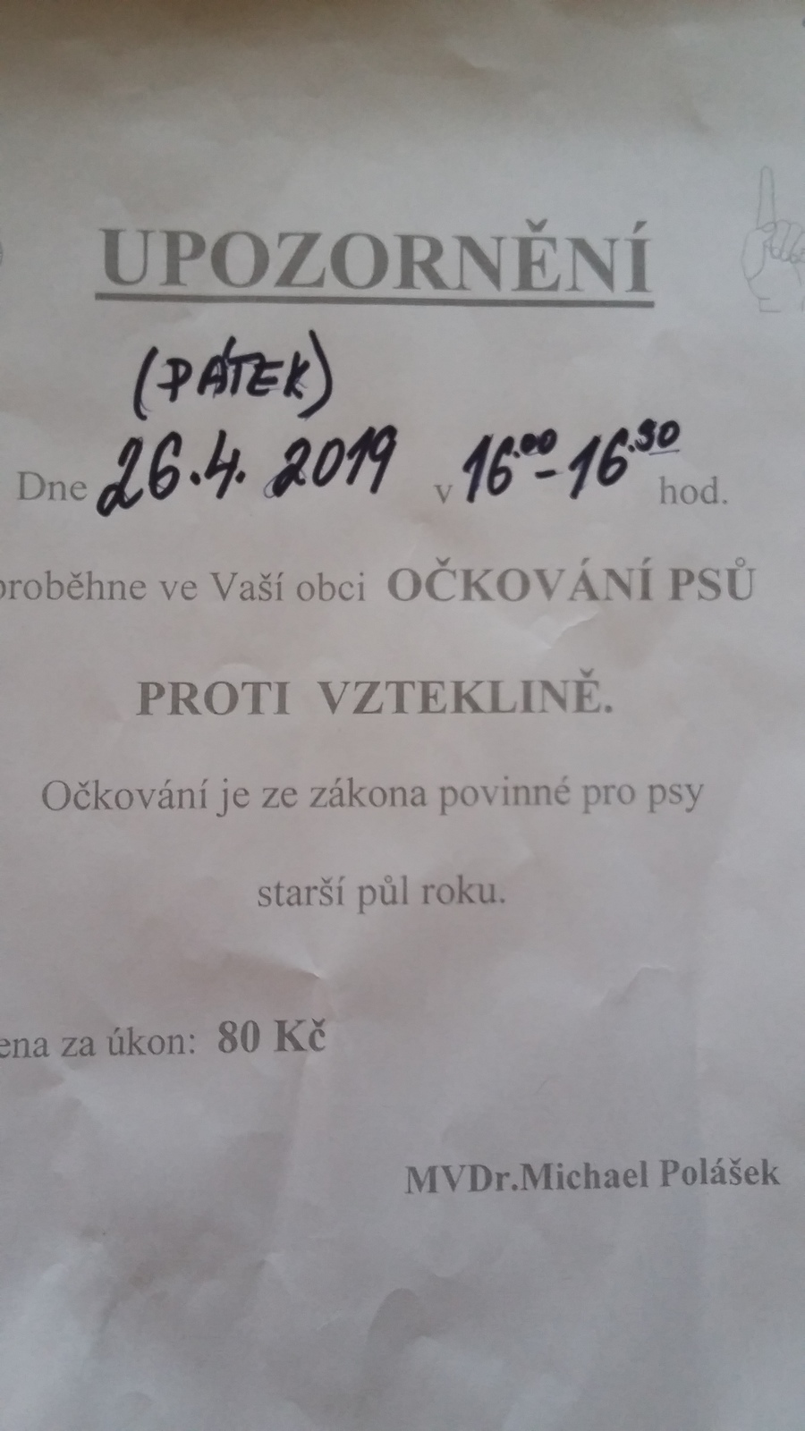 očkování psů